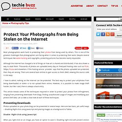 Protect Photos (Images) from Being Copied (Stolen)