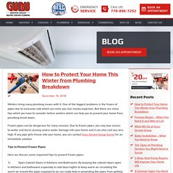How to Protect Home This Winter from Plumbing Breakdown
