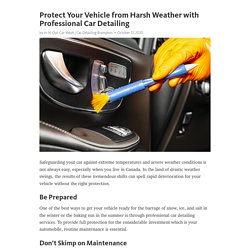 Protect Your Vehicle from Harsh Weather with Professional Car Detailing