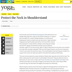 Protect the Neck in Shoulderstand