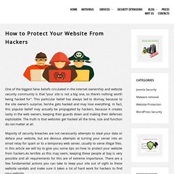 How to Protect Your Website From Hackers – Security Blog