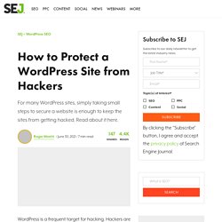 How to Protect a WordPress Site from Hackers