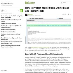 How to Protect Yourself from Online Fraud and Identity Theft