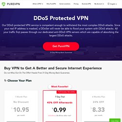 DDOS Protected VPN - Extra Security against DDoS Attacks