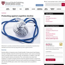 Protecting against cognitive decline