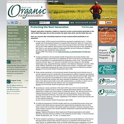 Protecting the Next Generation - Organic Trade Association