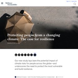 Protecting people from a changing climate