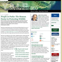 People or Parks: The Human Factor in Protecting Wildlife by Richard Conniff