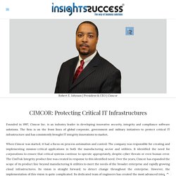 Protecting Critical IT Infrastructures - CIMCOR