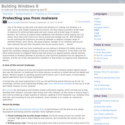 Protecting you from malware - Building Windows 8