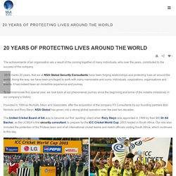 20 Years of Protecting Lives Around the World
