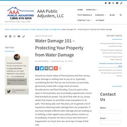 Water Damage 101 - Protecting Your Property from Water Damage - AAA Public Adjusters, LLC