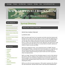 PROTECTING YOURSELF FROM EMP Survival Ebooks Info Center Survival Directory