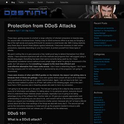 03/04/13 Protection from DDoS Attacks