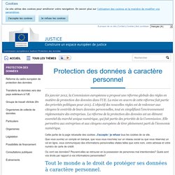 Portail européen protection données personnelles