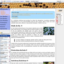Protection des ruches à l'huile de lin