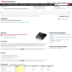 Hot Swap Power Management - ORing Controller - TPS2410