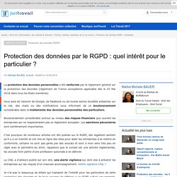 Protection des données par le RGPD : quel intérêt pour le particulier ?