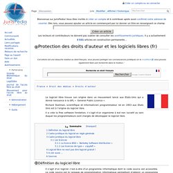 Protection des droits d'auteur et les logiciels libres