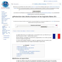 Protection des droits d'auteur et les logiciels libres