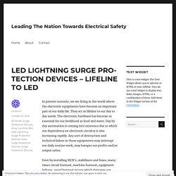 LED LIGHTNING SURGE PROTECTION DEVICES – LIFELINE TO LED