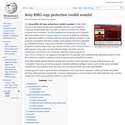 Sony BMG copy protection rootkit scandal