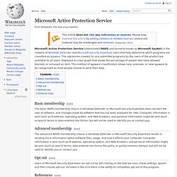 Microsoft SpyNet