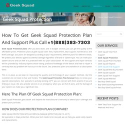 Geek Squad Protection Plan