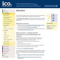 (ICO) - Information for Education