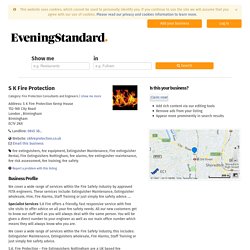S K Fire Protection, S K Fire Protection Kemp House, 152-160 City Road, London , Birmingham, Birmingham, EC1V 2NX