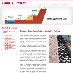 Singapore Geocell Slope Protection Manufacturer & Installer - Wall Tag