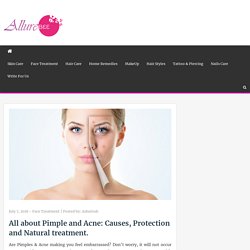 All about Pimple and Acne: Causes, Protection and Natural Treatment.