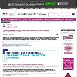 Protection des personnels : une priorité pour l'éducation nationale