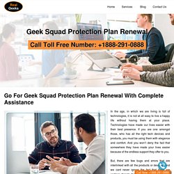 Geek Squad Protection Plan Renewal