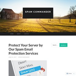 Protect Your Server by Our Spam Email Protection Services
