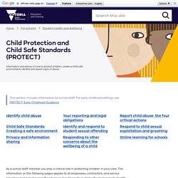 Child Protection and Child Safe Standards (PROTECT)