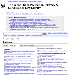 International Privacy Law Library