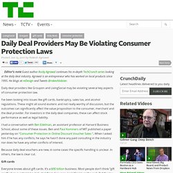 Daily Deal Providers May Be Violating Consumer Protection Laws