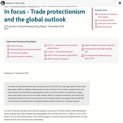 In focus - Trade protectionism and the global outlook