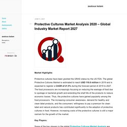 Protective Cultures Market Analysis 2020 – Global Industry Market Report 2027