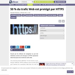 Le HTTPS protège une connexion Internet sur deux