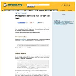 Protéger son adresse e-mail du spam sur son site Web