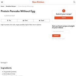 Protein Pancake Without Egg - Boss Kitchen