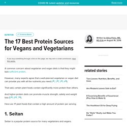 The 17 Best Protein Sources For Vegans and Vegetarians