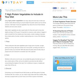 7 High Protein Vegetables to Include in Your Diet