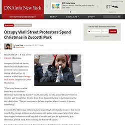 Occupy Wall Street Protesters Spend Christmas in Zuccotti Park