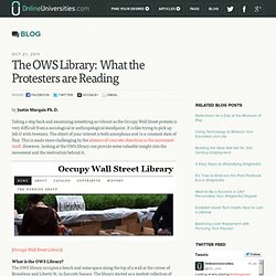 The OWS Library: What the Protesters are Reading