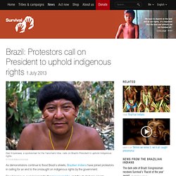Brazil: Protestors call on President to uphold indigenous rights
