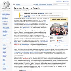 Protestos de 2011 na Espanha