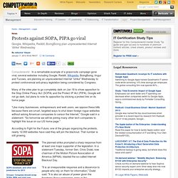Protests against SOPA, PIPA go viral